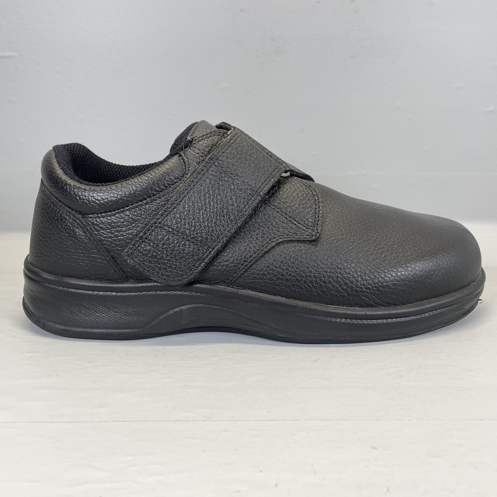 Orthofeet 510 Shoes Mens Size 12 XX-Wide Black Leather Orthopedic Comfort Casual - Picture 1 of 10